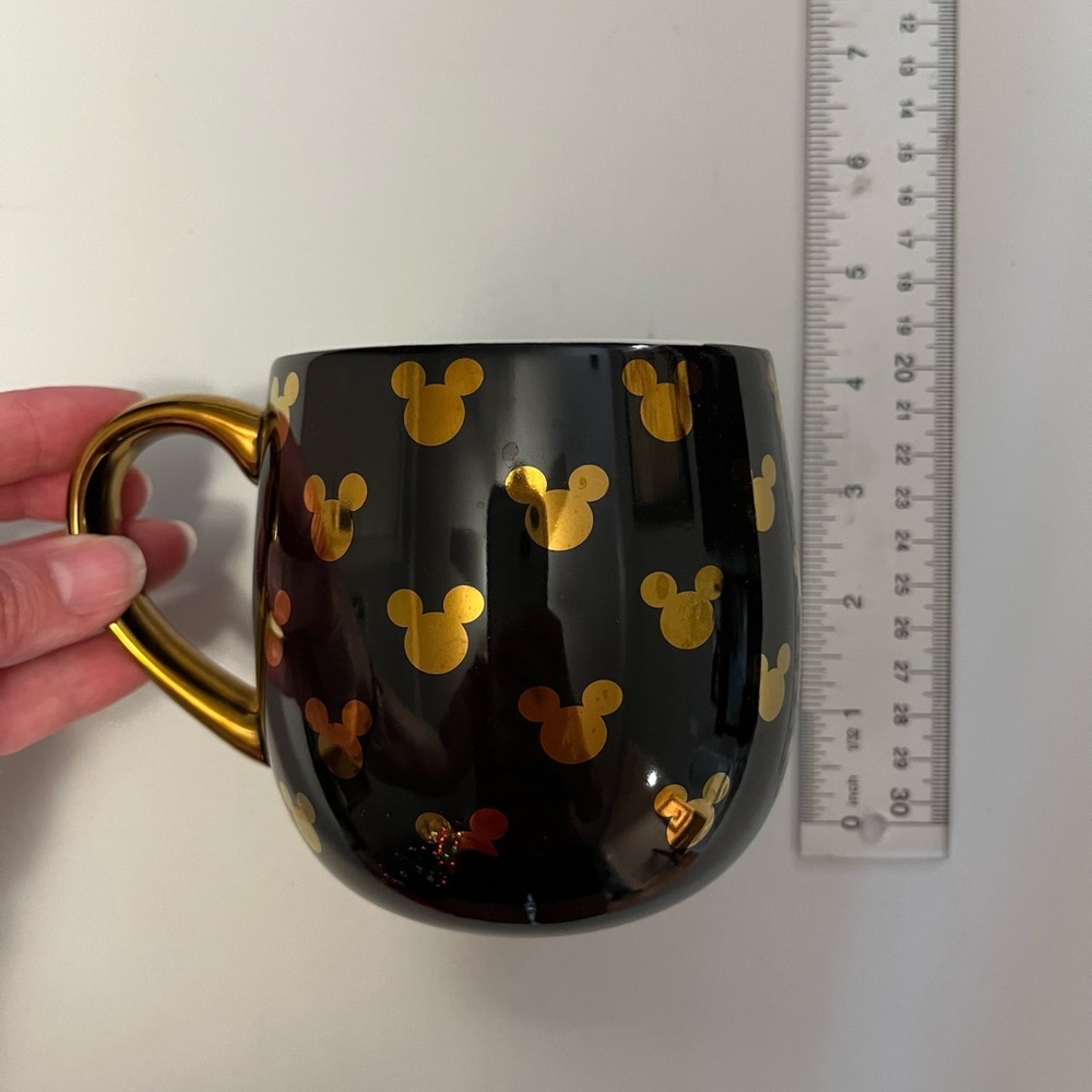 Disney Black and Gold Mickey Mouse Mug